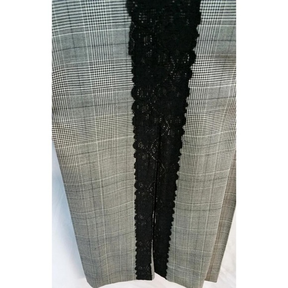 CARA LOTTI BLACK LACE TRIM DRESS PANTS - Picture 5 of 7